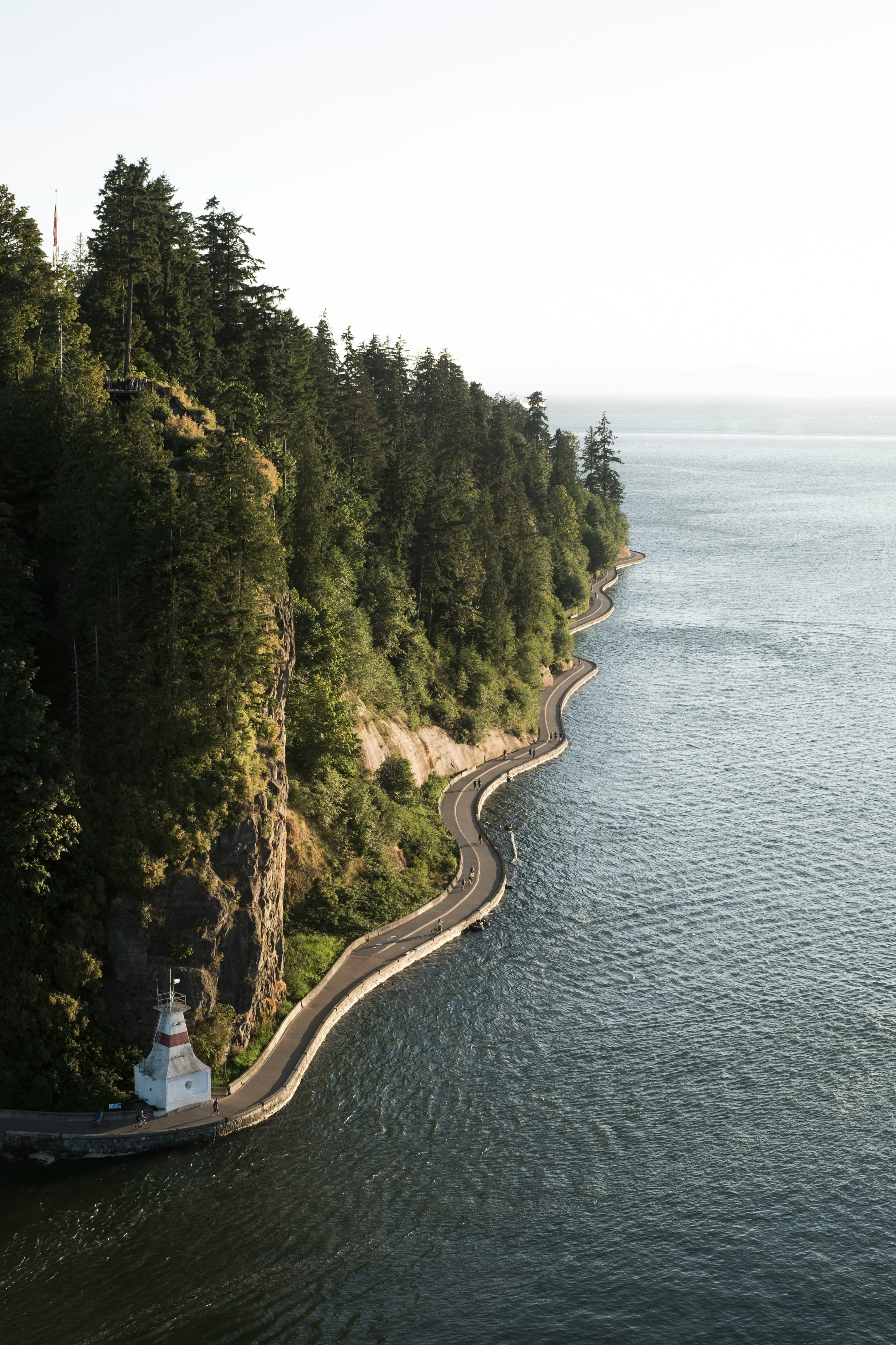 Stanley Park seawall and coastline, Vancouver British Columbia